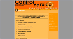 Desktop Screenshot of controlderuido.com.ar